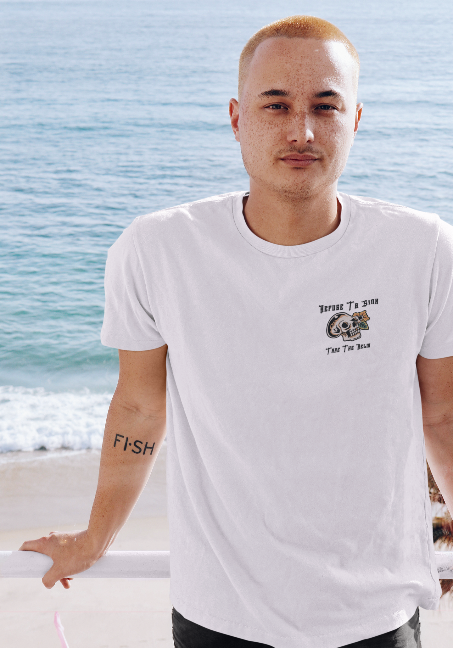 Refuse To Sink- All White T-Shirt