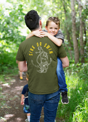 Dad With Sink or Swim Tshirt